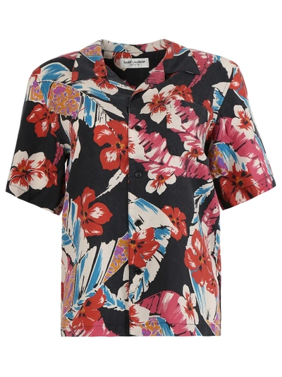 Shop Saint Laurent Hawaiian Floral Shirt