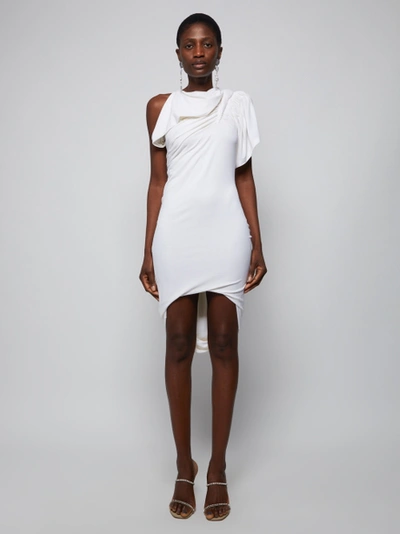 Shop Alexander Wang Draped Mini Dress, Ivory