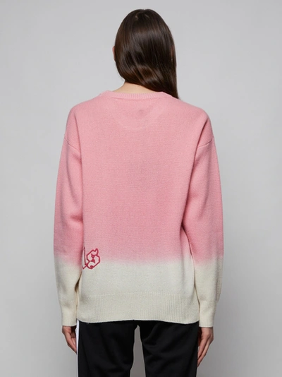 Shop Palm Angels Dip Dye Cashmere Sweater