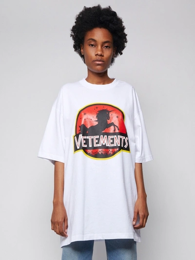 Shop Vetements White Wild Unicorn T-shirt