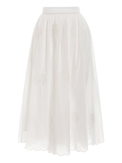 Shop Agua By Agua Bendita Curcuma Midi Skirt, Bruma White