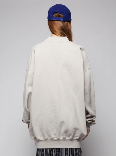 Shop Balenciaga Paris Fashion Week Sweatshirt, Cement Grey