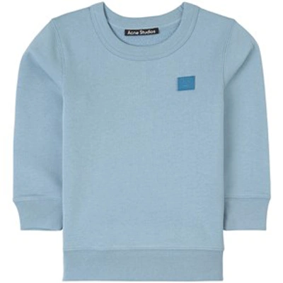 Shop Acne Studios Blue Logo Detail Sweatshirt
