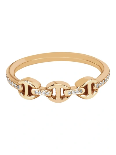 Shop Hoorsenbuhs Micro Makers Eternity Diamond Ring In Gold