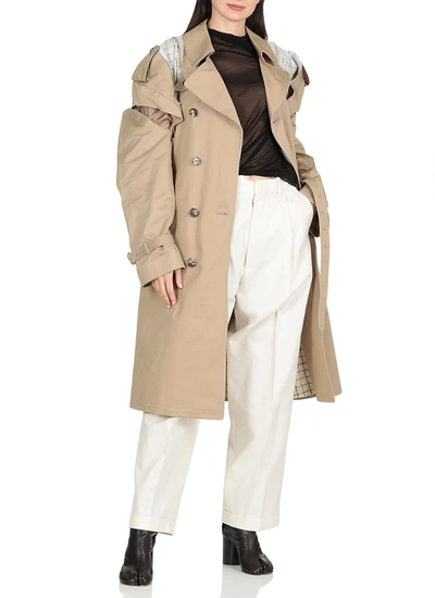 Shop Maison Margiela Coats Beige