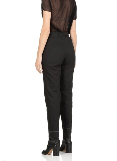 Shop Maison Margiela Trousers Black