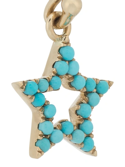 Shop Rosa De La Cruz Turquoise Star Hanging Earrings Pair