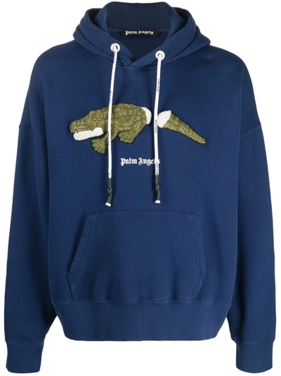 Shop Palm Angels Croco Hoodie