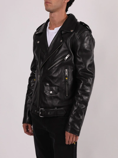 Shop Blk Dnm Leather Jacket 5, Black