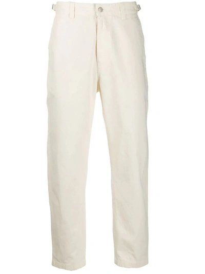 Shop Ami Alexandre Mattiussi Workwear Trousers Off-white