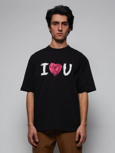 Shop Balenciaga 'i Heart You' T-shirt