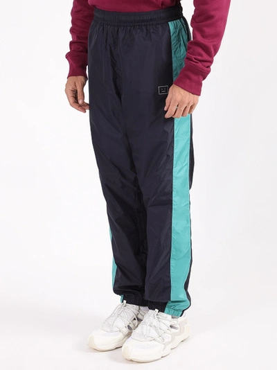 Shop Acne Studios Face Track Pants In Blue