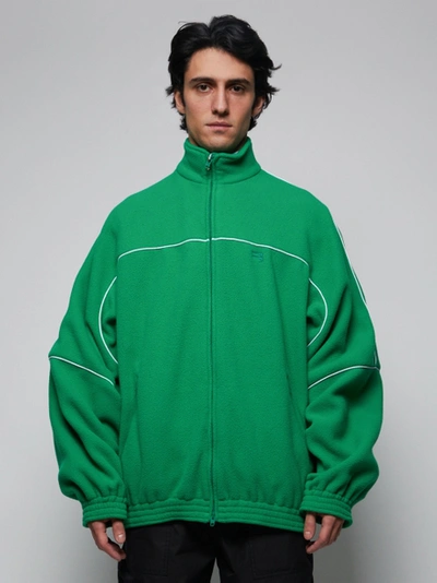 Shop Balenciaga Green Tracksuit Jacket