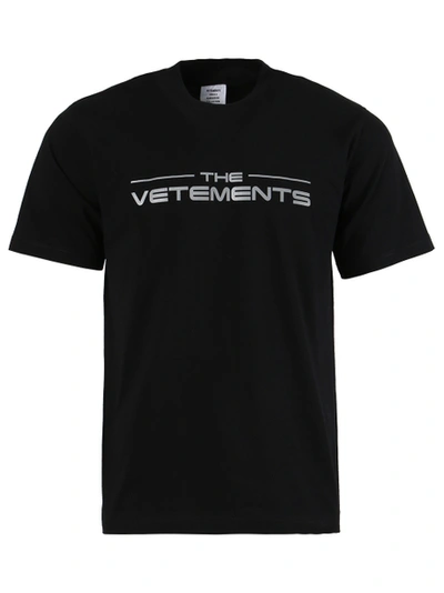Shop Vetements The Logo T-shirt, Black