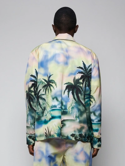 Shop Palm Angels Paradise Pajama Jacket