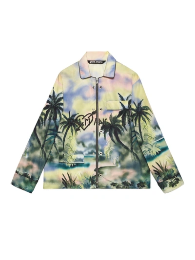 Shop Palm Angels Paradise Pajama Jacket