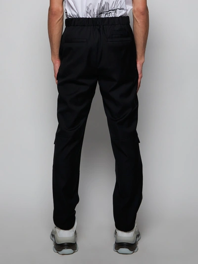 Shop Givenchy Patch Cargo Pants, Black