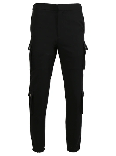 Shop Givenchy Patch Cargo Pants, Black