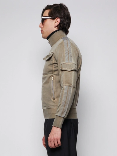 Shop Palm Angels Cargo Track Jacket Brown