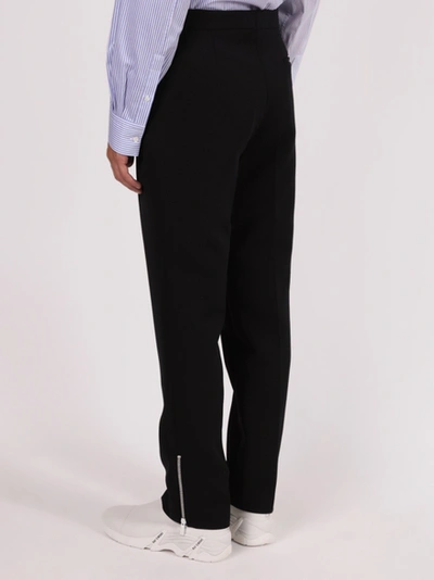 Shop Raf Simons Dark Navy Slim-fit Pants