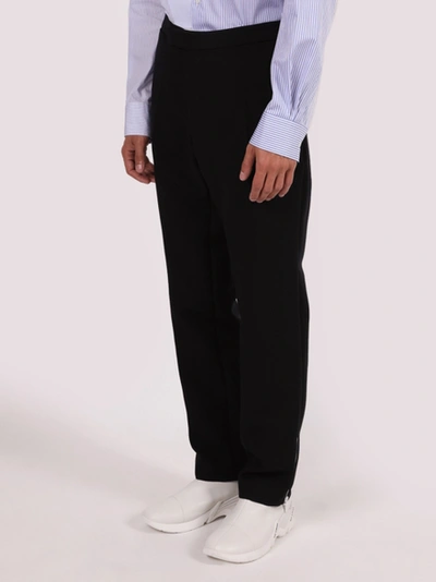 Shop Raf Simons Dark Navy Slim-fit Pants