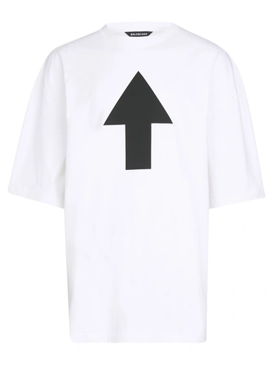 Shop Balenciaga Arrow Wi-fi T-shirt White