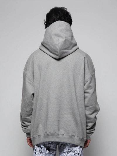 Shop Vetements Grey Friendly Logo Hoodie