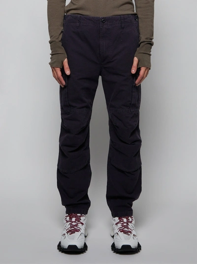 Shop Balenciaga Slim Cargo Pants Dark Navy