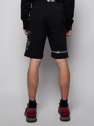 Shop Givenchy Barbed Boxy Fit Shorts Black
