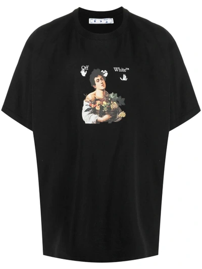 Shop Off-white Caravaggio Boy T-shirt Black