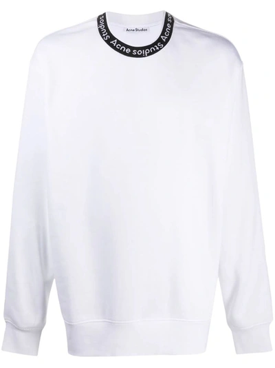 Shop Acne Studios Logo Collar Sweatshirt