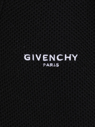 Shop Givenchy Black And White Knit Cardigan