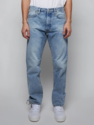 Shop Acne Studios Light Blue Cotton Denim Jeans