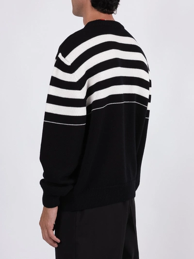 Shop 032c Black And White Striped Sweater