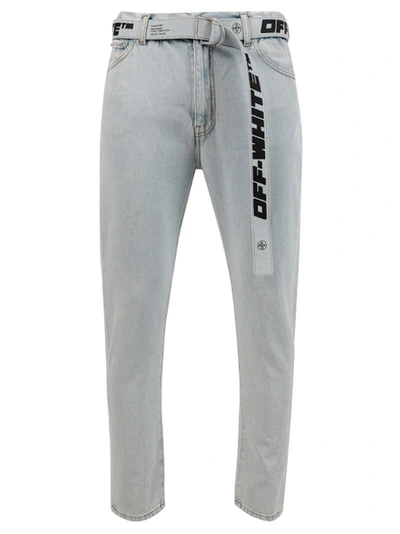 Shop Off-white Slim Low Crotch Jean, Light Blue