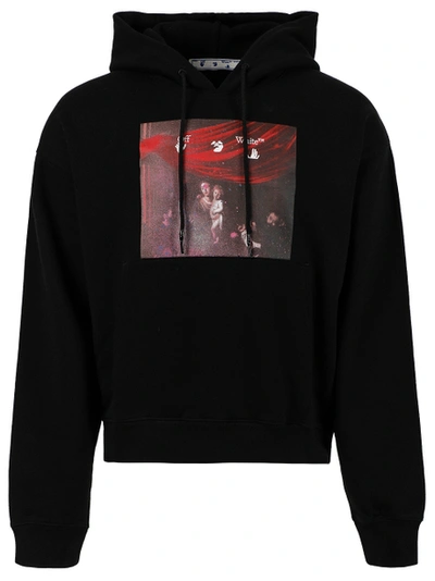 Shop Off-white Sprayed Caravaggio Hoodie