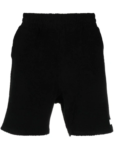 Shop 032c Topos Shaved Terry Shorts, Black