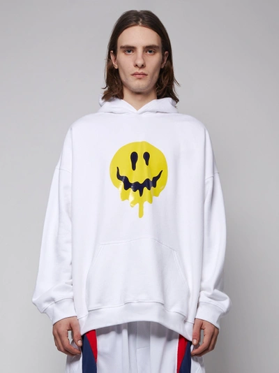 Shop Balenciaga Melting Smiley Face Hoodie