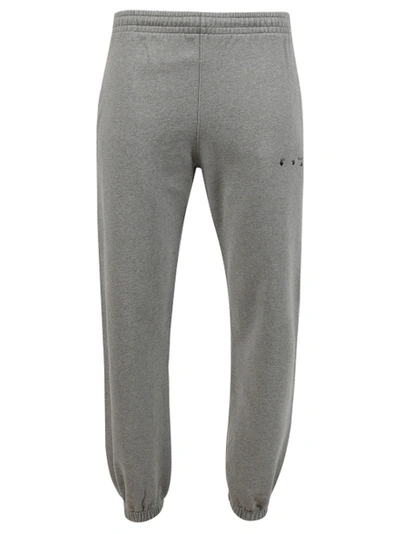 Shop Off-white Slim Fit Sweatpants, Mélange Grey