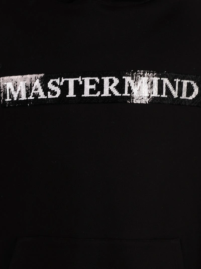 Shop Mastermind Japan Black And White Hoodie Sweatshirt