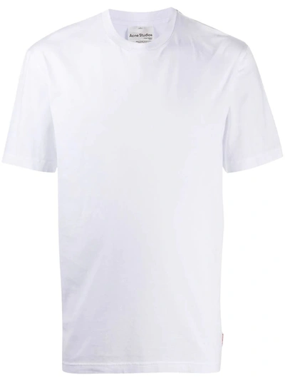 Shop Acne Studios Classic Plain T-shirt Optic White