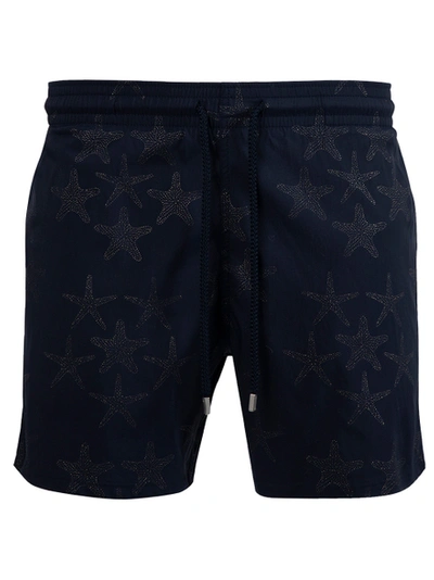 Shop Vilebrequin Navy Starfish Moorise Swim Shorts