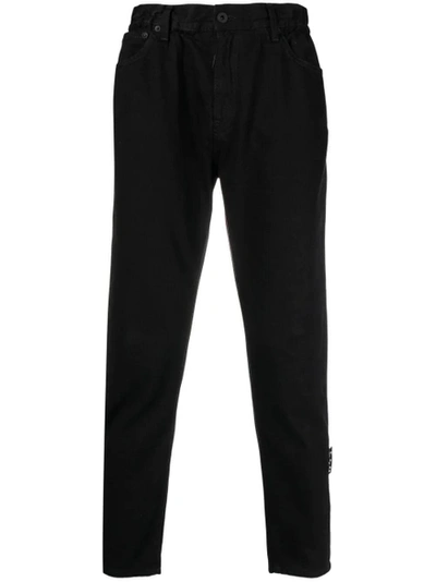 Shop Off-white Slim Low Crotch Denim Jeans, Black