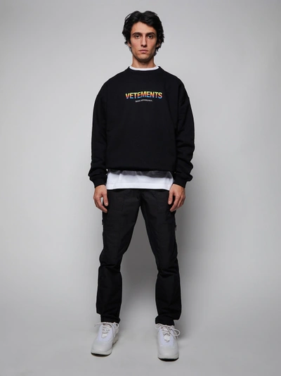 Shop Vetements Think Differently Sweatshirt, Black