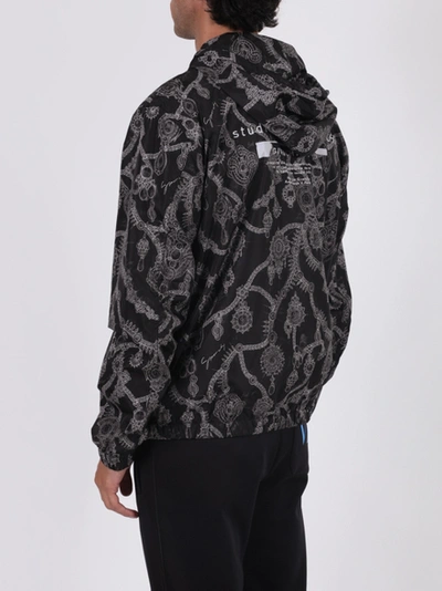 Shop Givenchy Black And White Printed Windbreaker