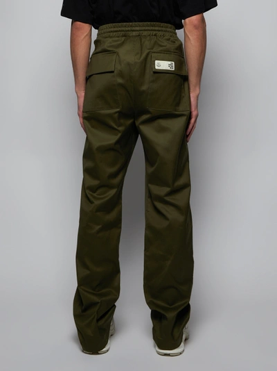 Shop Moncler Genius 2 Moncler 1952 Green Gabardine Pants