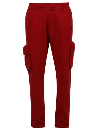 Shop Off-white Cargo Sweatpants, Samba Red And Black