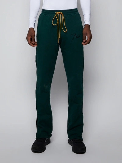 Shop Rhude San Pietro Lounge Pants, Emerald Green