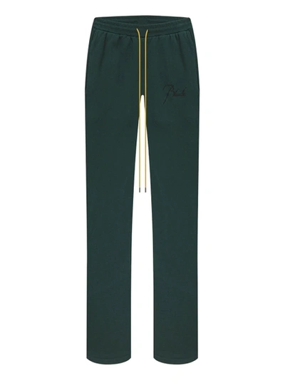 Shop Rhude San Pietro Lounge Pants, Emerald Green