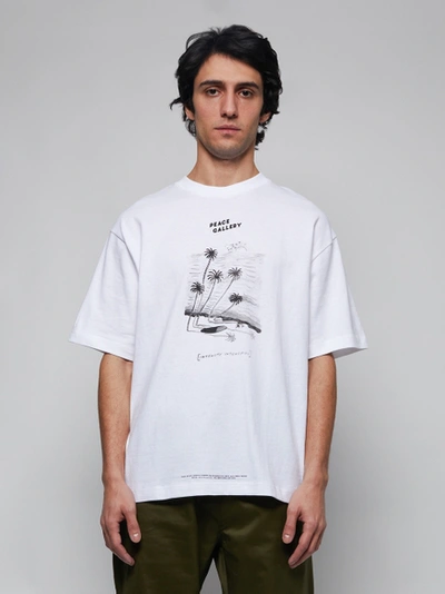 Shop Acne Studios Beni Bischof Print T-shirt, Optic White